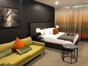 The Rydges Hotel Bedroom in Wellington