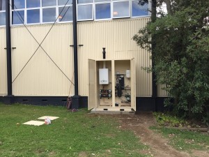 Gas boiler cabinet at Rotorua Girls School