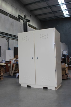 Gas boiler cabinet ready for delivery