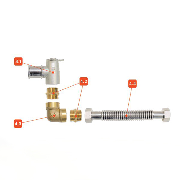 KIT 4 - 20mm - High Wall Connection Kit image