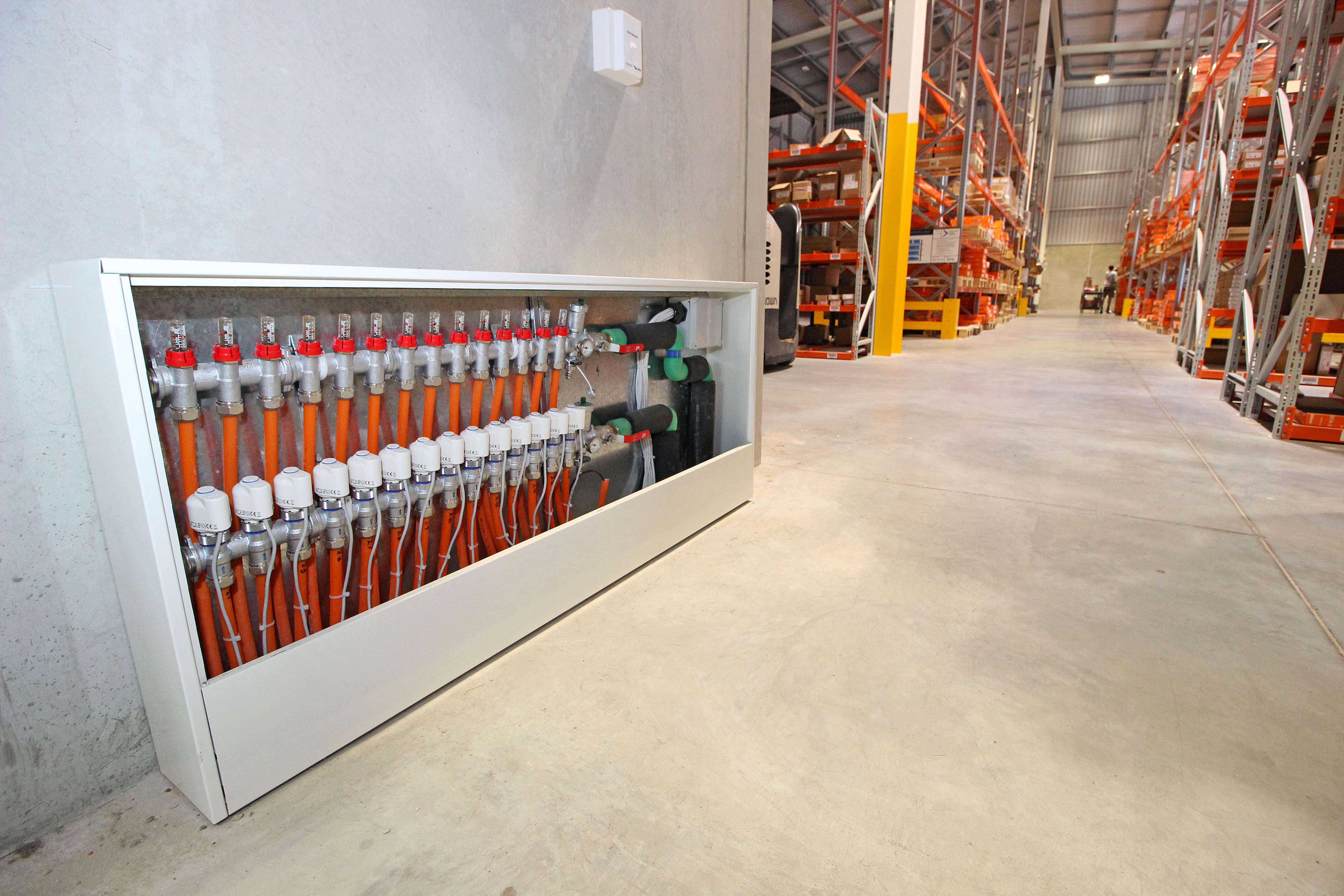 Blum Warehouse Interior + Manifold