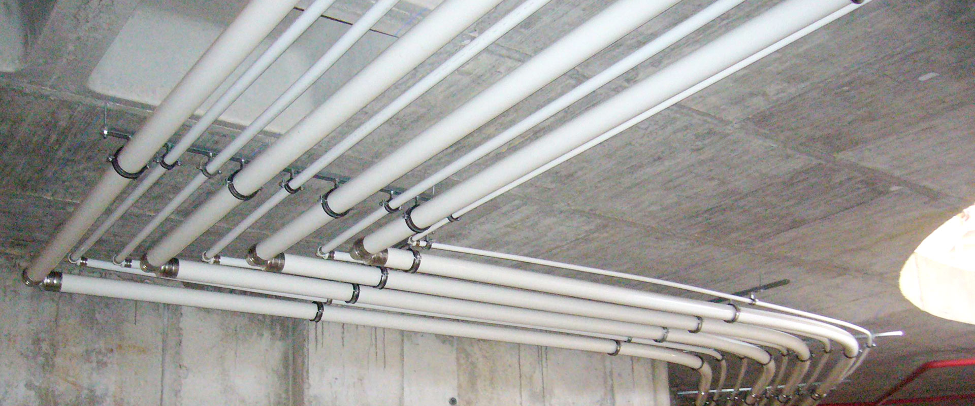 multitubo pipe installation ceiling